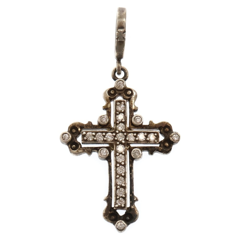 Loree Rodkin(ローリーロドキン) Vatican Cross Pendant ジルコニア バチカンクロス ペンダントトップ ネックレストップ シルバー