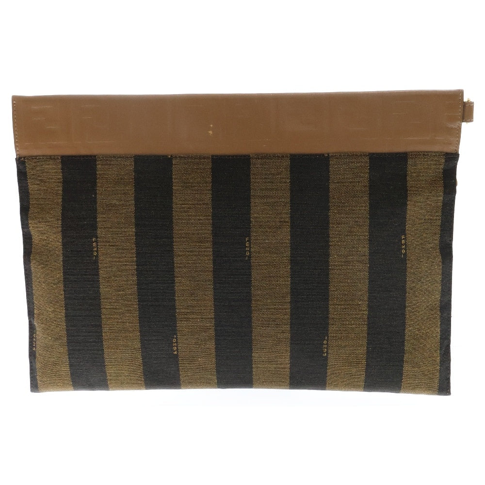 FENDI(フェンディ) Clutch Bag キャンバスクラッチバッグ ブラウン 7N0109