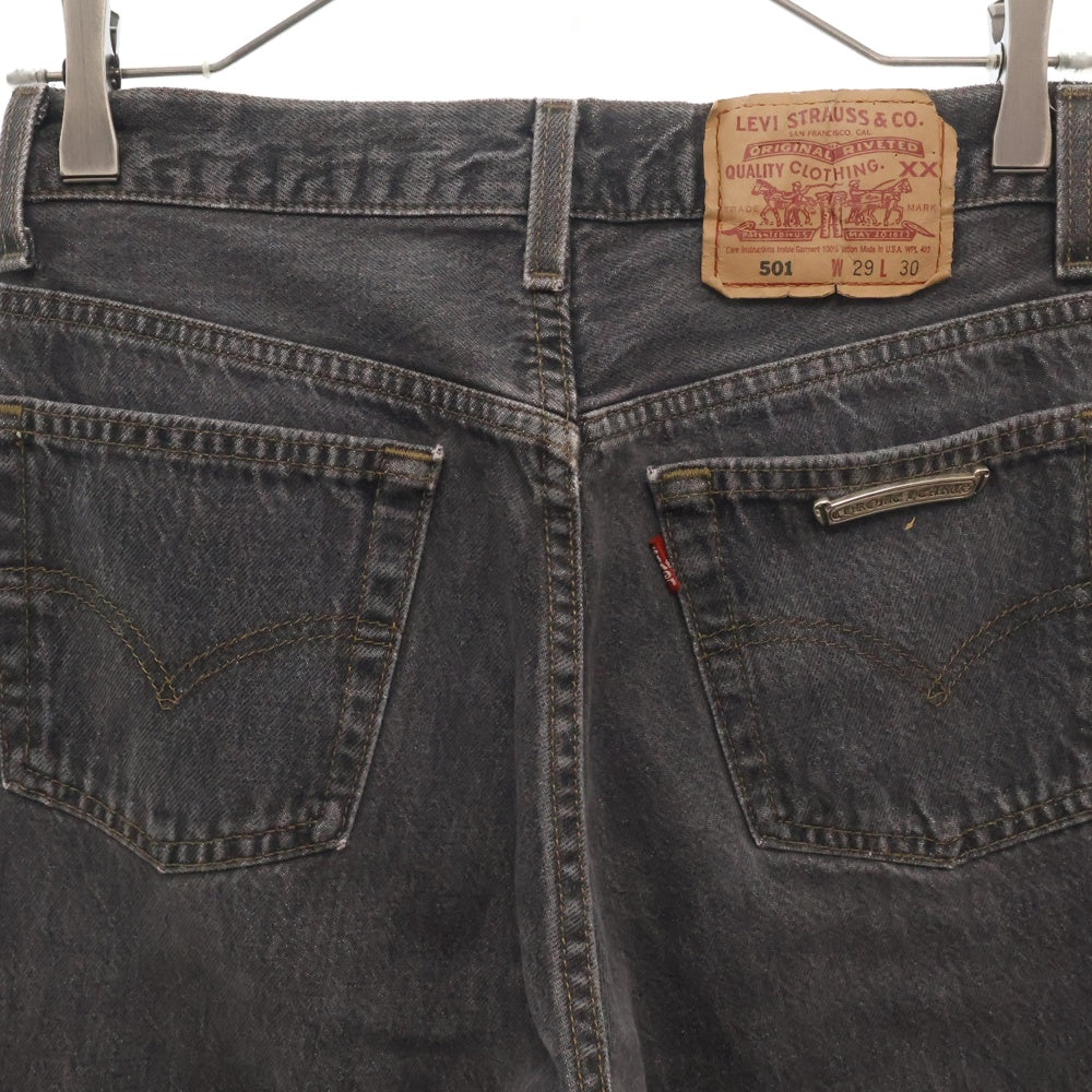 CHROME HEARTS(クロムハーツ) ×LEVI'S U VNTG JEAN BLK RED TAB リーバイス クロスボールボタンウォッシュドデニムパンツ グレー