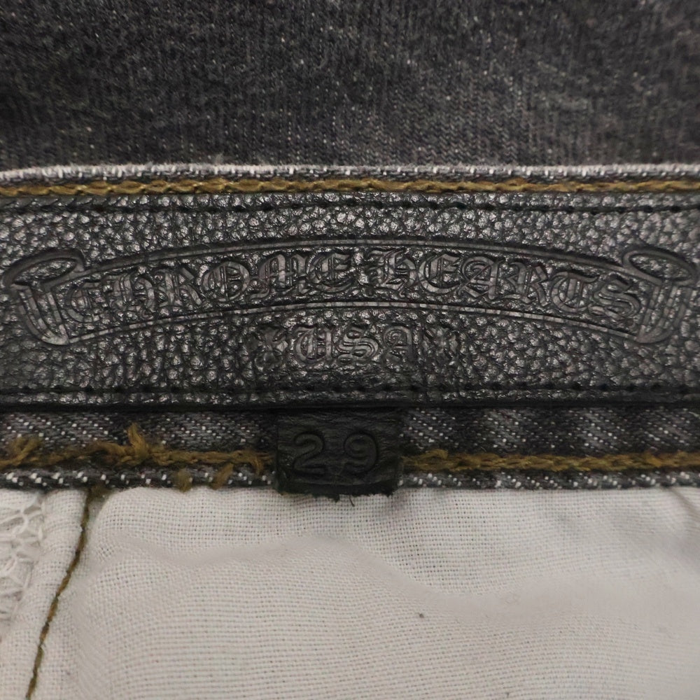 CHROME HEARTS(クロムハーツ) ×LEVI'S U VNTG JEAN BLK RED TAB リーバイス クロスボールボタンウォッシュドデニムパンツ グレー