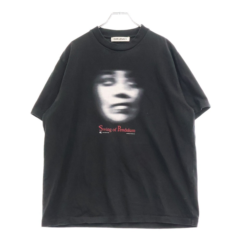 OUR LEGACY(アワーレガシー) SWING OF PENDULUM スウィング オブ ペンデュラム グラフィック 半袖Tシャツ ブラック M2246BS