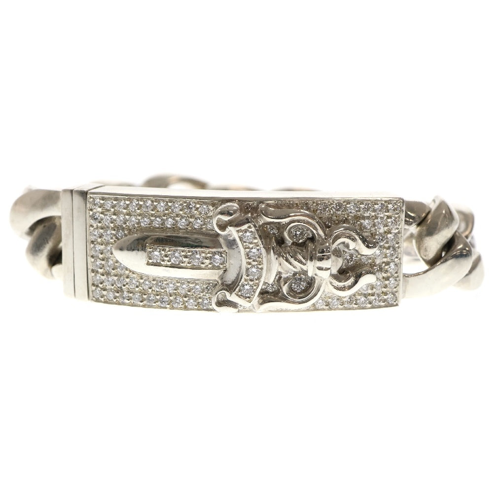 CHROME HEARTS(クロムハーツ) 11LINK ID DAGGER P D ダガーID PAVEダイヤ シルバーブレスレット