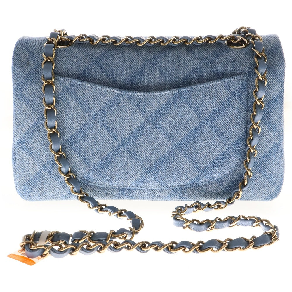 CHANEL(シャネル) マトラッセ25 ターンロック ダブルフラップ ショルダーバッグ ブルー