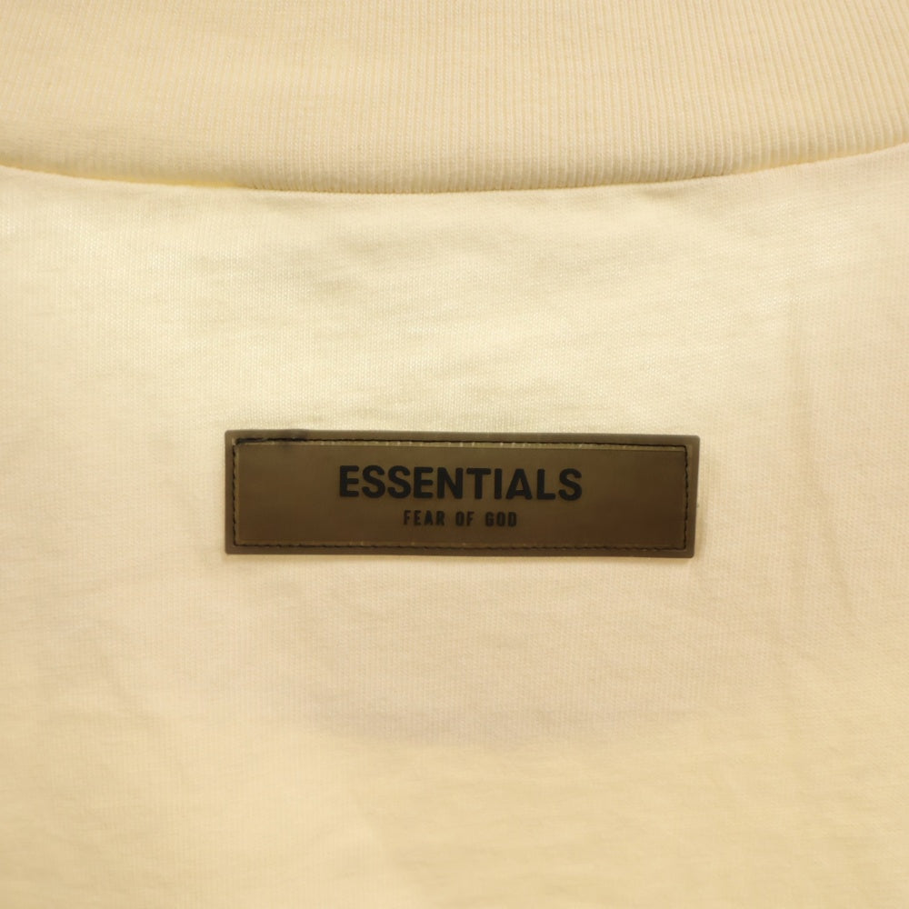 FEAR OF GOD ESSENTIALS(フィアオブゴッド エッセンシャルズ) S/S T-SHIRT フェルトロゴプリント半袖Tシャツ クリーム