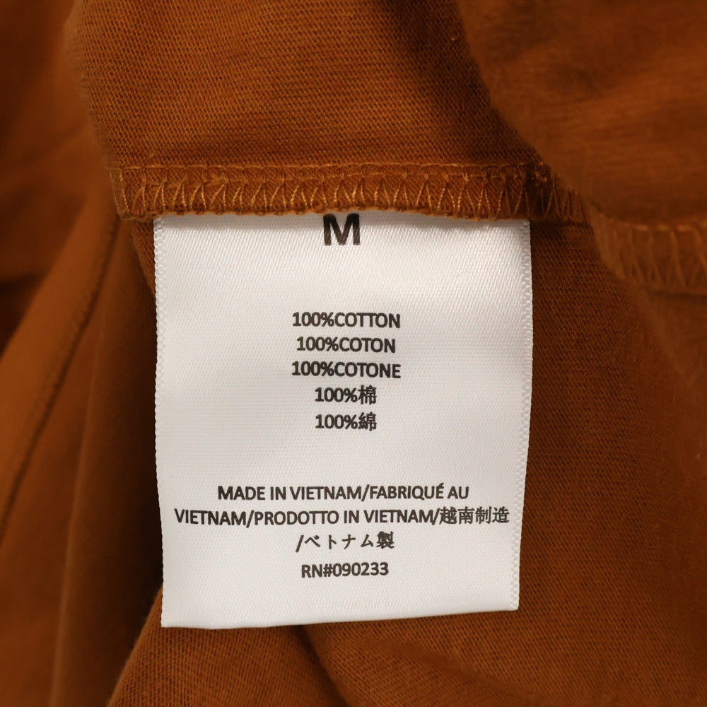 FEAR OF GOD ESSENTIALS(フィアオブゴッド エッセンシャルズ) L/S T-SHIRT リフレクターロゴ 長袖Tシャツ ロンT ブラウン