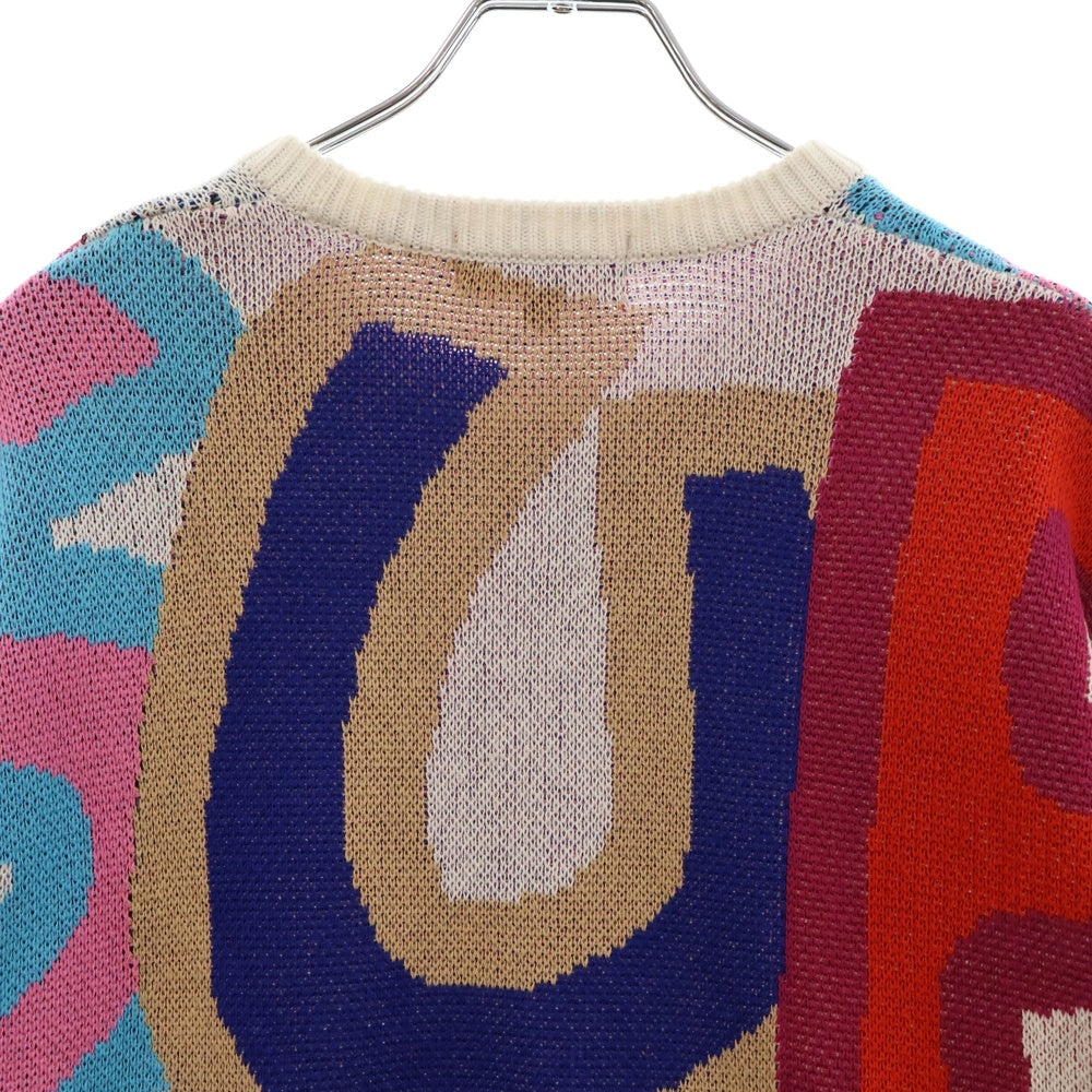 SUPREME(シュプリーム) 20AW Smurfs Sweater スマーフ 総柄クルーネック長袖ニットセーター マルチ