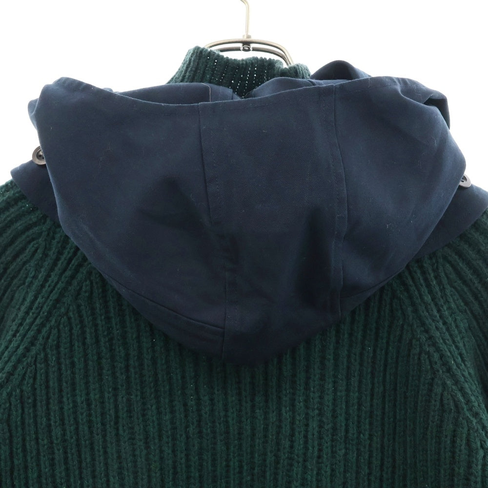kolor(カラー) Wool Knit Hoodie ファイヤーロゴ ハイネックニットパーカー フーディー 18WCM-NO7305