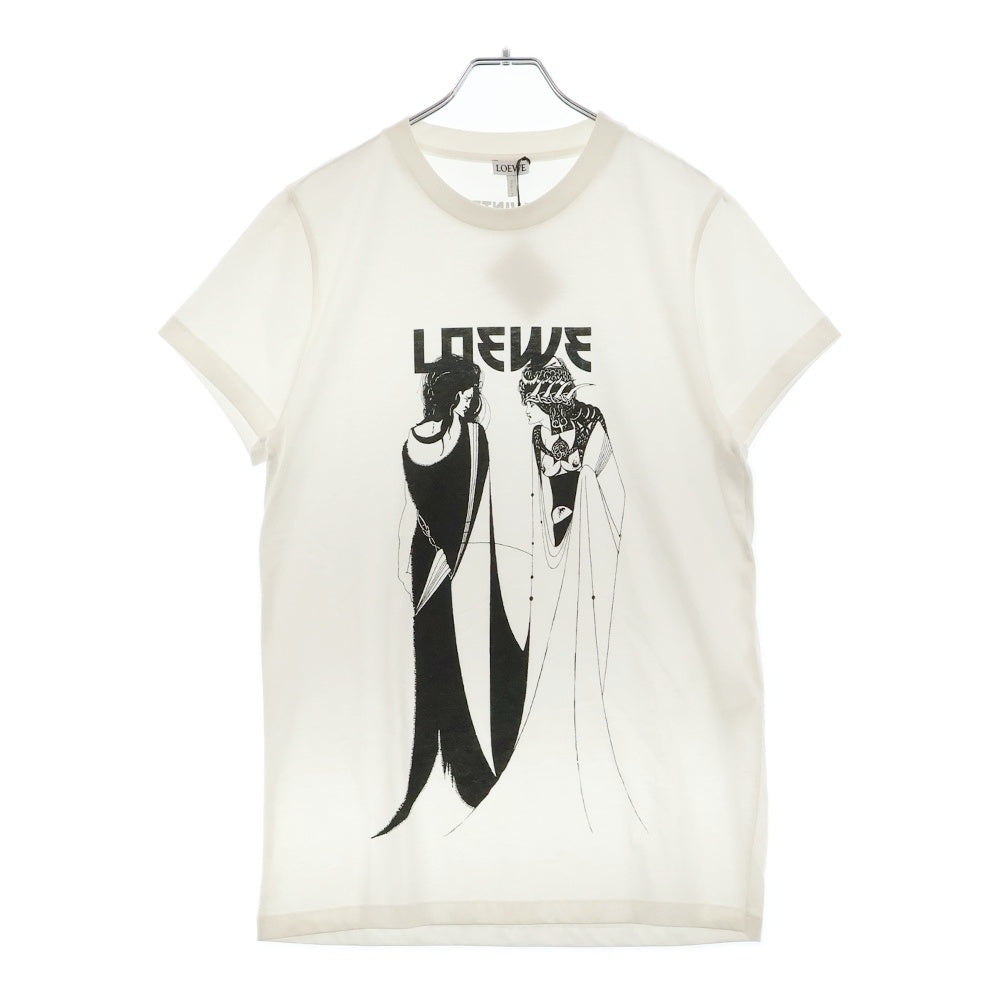 LOEWE(ロエベ) 19AW Salome Logo Print T-shirt ロゴプリント半袖Tシャツ ホワイト S6299932PC