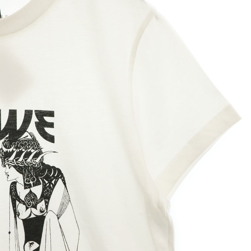 LOEWE(ロエベ) 19AW Salome Logo Print T-shirt ロゴプリント半袖Tシャツ ホワイト S6299932PC
