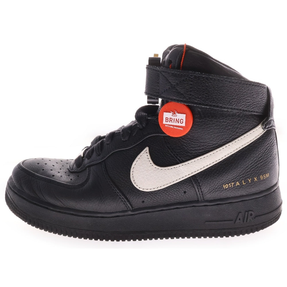 NIKE(ナイキ) ×1017 ALYX 9SM Air Force 1 High Alyx White アリクス メタルバックルハイカットスニーカー US8/26cm CQ4018-002 ブラック