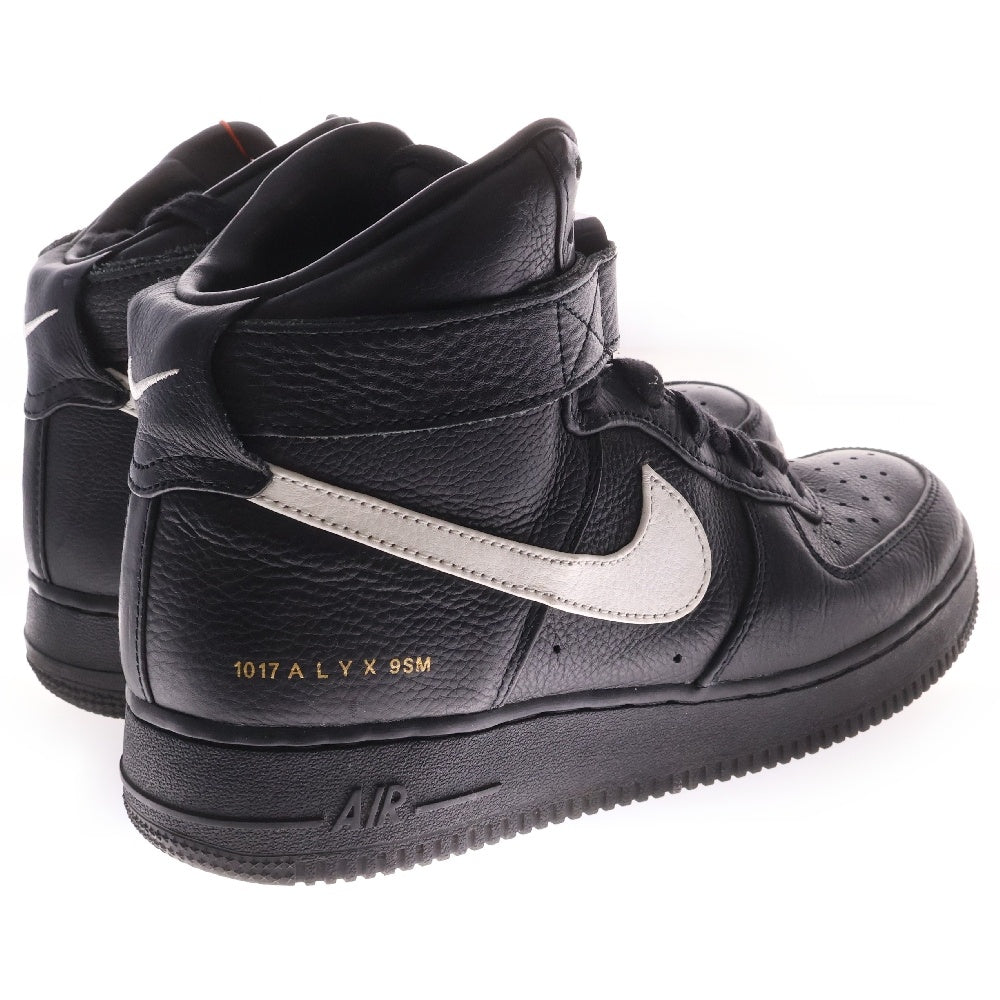 NIKE(ナイキ) ×1017 ALYX 9SM Air Force 1 High Alyx White アリクス メタルバックルハイカットスニーカー US8/26cm CQ4018-002 ブラック