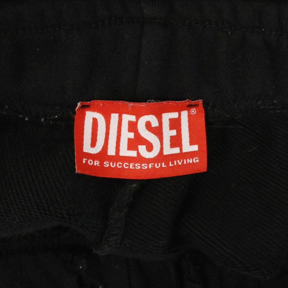 DIESEL(ディーゼル) P-MARSHY-OD Dロゴスウェットハーフパンツ ショーツ ブラック A10996