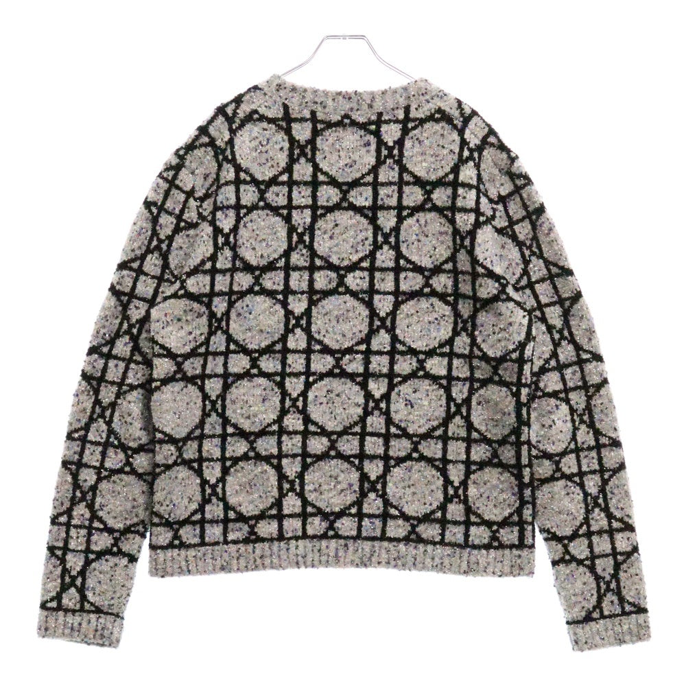 DIOR(ディオール) Round Neck Knit カシミヤ混 クルーネックニットセーター グレー 483M643AT804