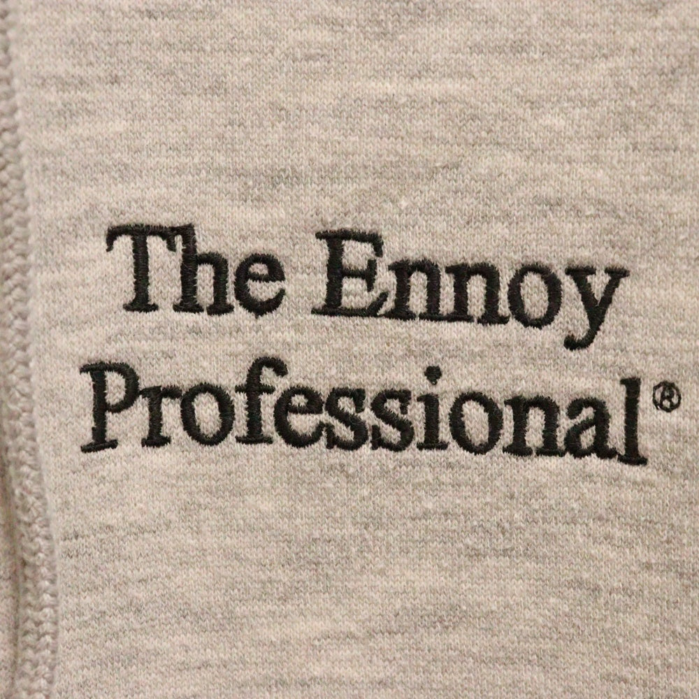 The Ennoy Professional(エンノイプロフェッショナル) 22AW Stylistshibutsu Sweat Hoodie スタイリスト私物 ロゴ刺繍 プルオーバースウェットパーカー フーディー グレー AW22BRENCT02NTL