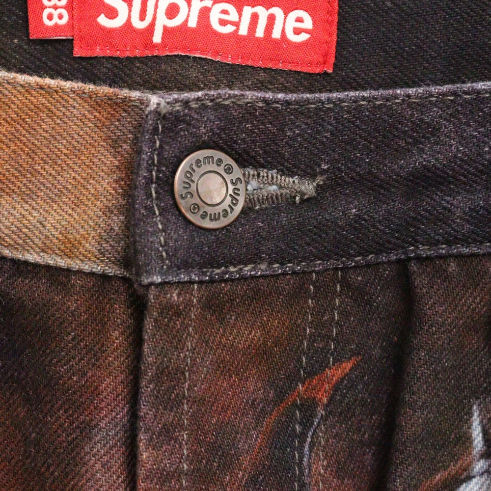 SUPREME(シュプリーム) 24AW Frank Frazetta Loose Fit Jean フランクフラゼッタ 総柄デニムパンツ マルチ