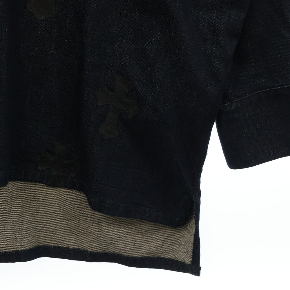 CHROME HEARTS(クロムハーツ) MAHAL KITA マハルキタ クロスパッチ デニム長袖シャツ インディゴ