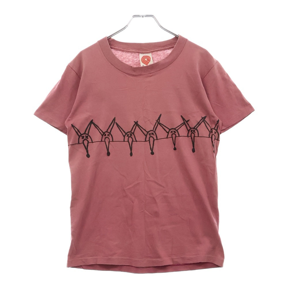 VINTAGE(ヴィンテージ) 90S Powell Ratbones パウエル ラットボーン 半袖Tシャツ カットソー ピンク