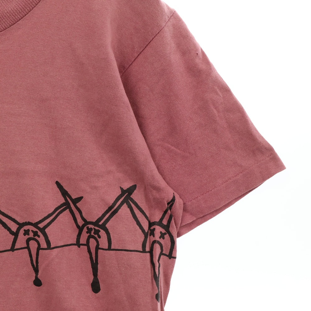 VINTAGE(ヴィンテージ) 90S Powell Ratbones パウエル ラットボーン 半袖Tシャツ カットソー ピンク