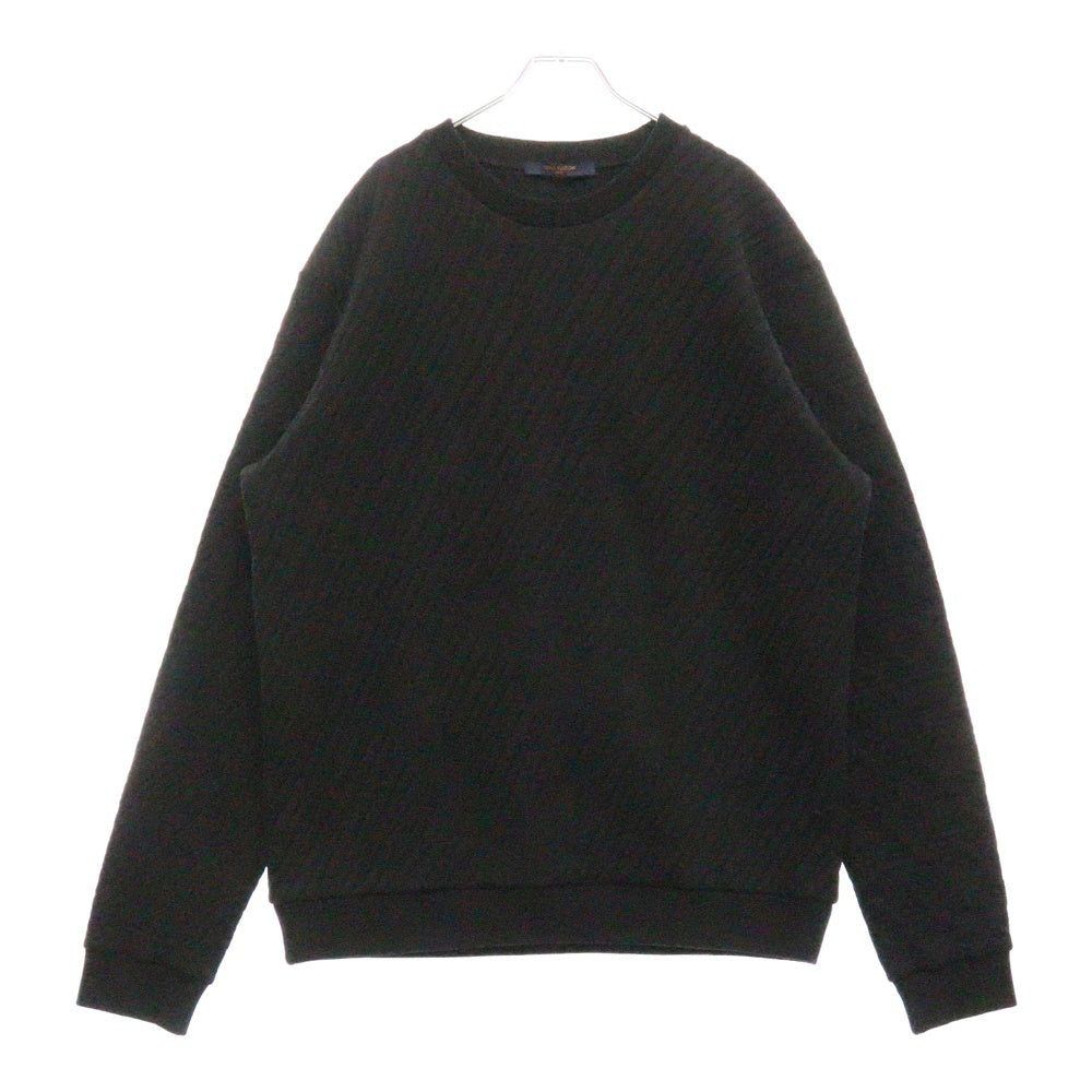 LOUIS VUITTON(ルイヴィトン) 22AW Sweatshirt モノグラム キルティング スウェットトレーナー ブラック RM222V NS0 HNY02W
