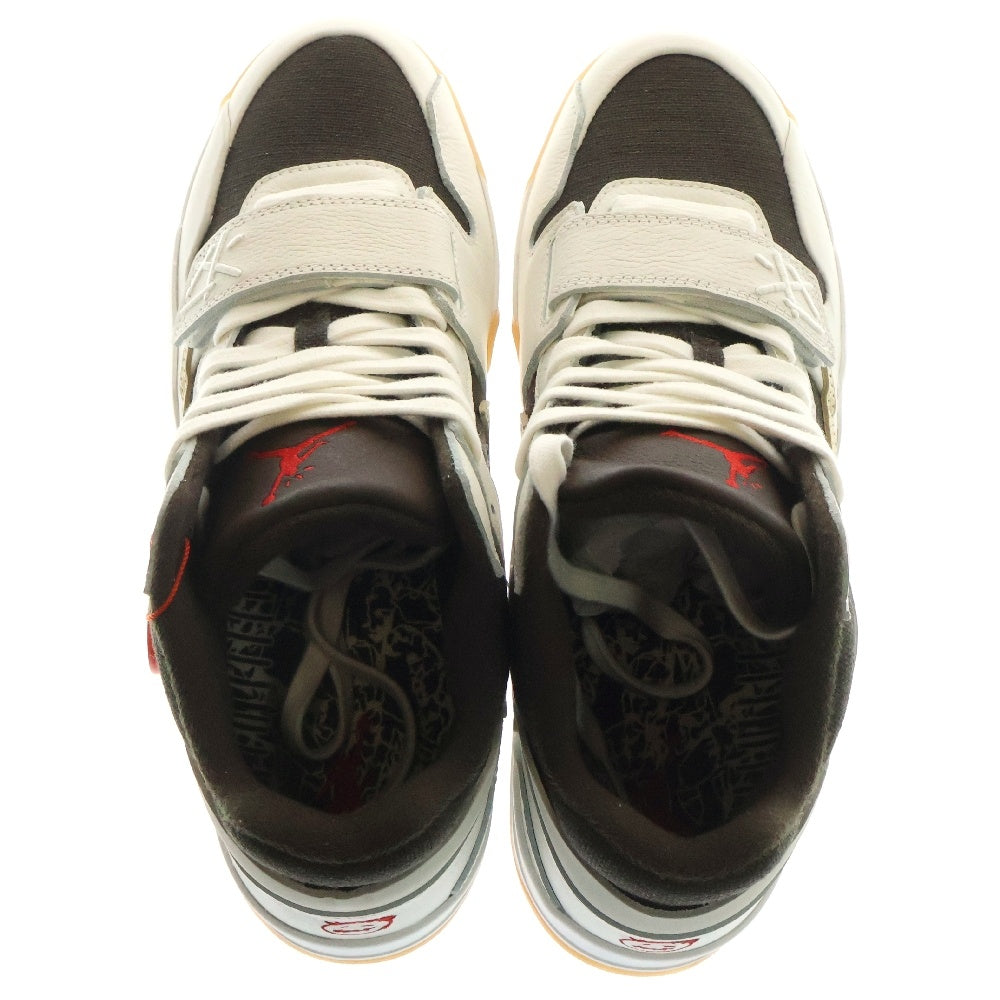 NIKE(ナイキ) ×TRAVIS SCOTT JORDAN JUMPMAN JACK TR トラヴィススコット ジョーダン ジャンプマンジャック セイル ダークモカ ハイカットスニーカー US13/31cm FZ8117-100