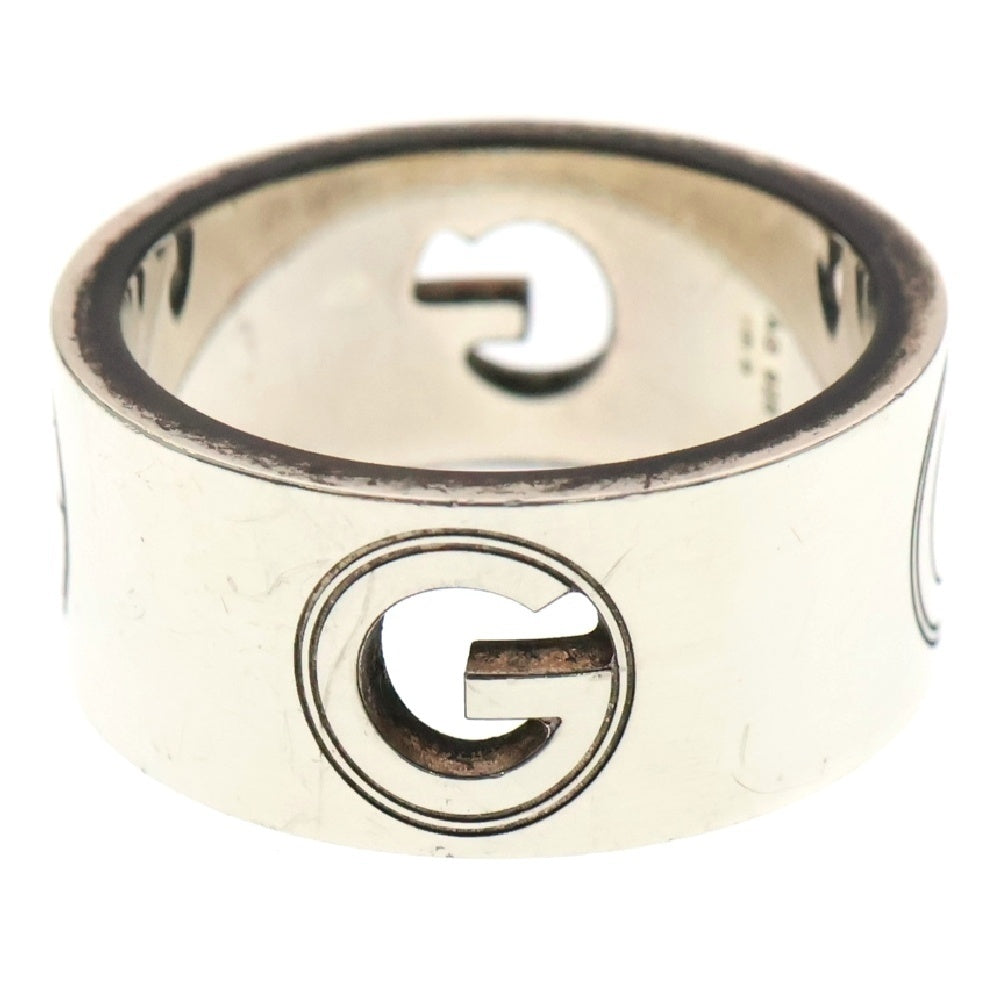 GUCCI(グッチ) Gロゴ ワイドリング シルバー 19.5号
