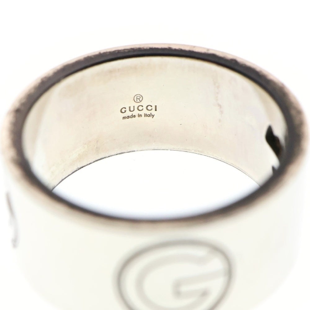GUCCI(グッチ) Gロゴ ワイドリング シルバー 19.5号