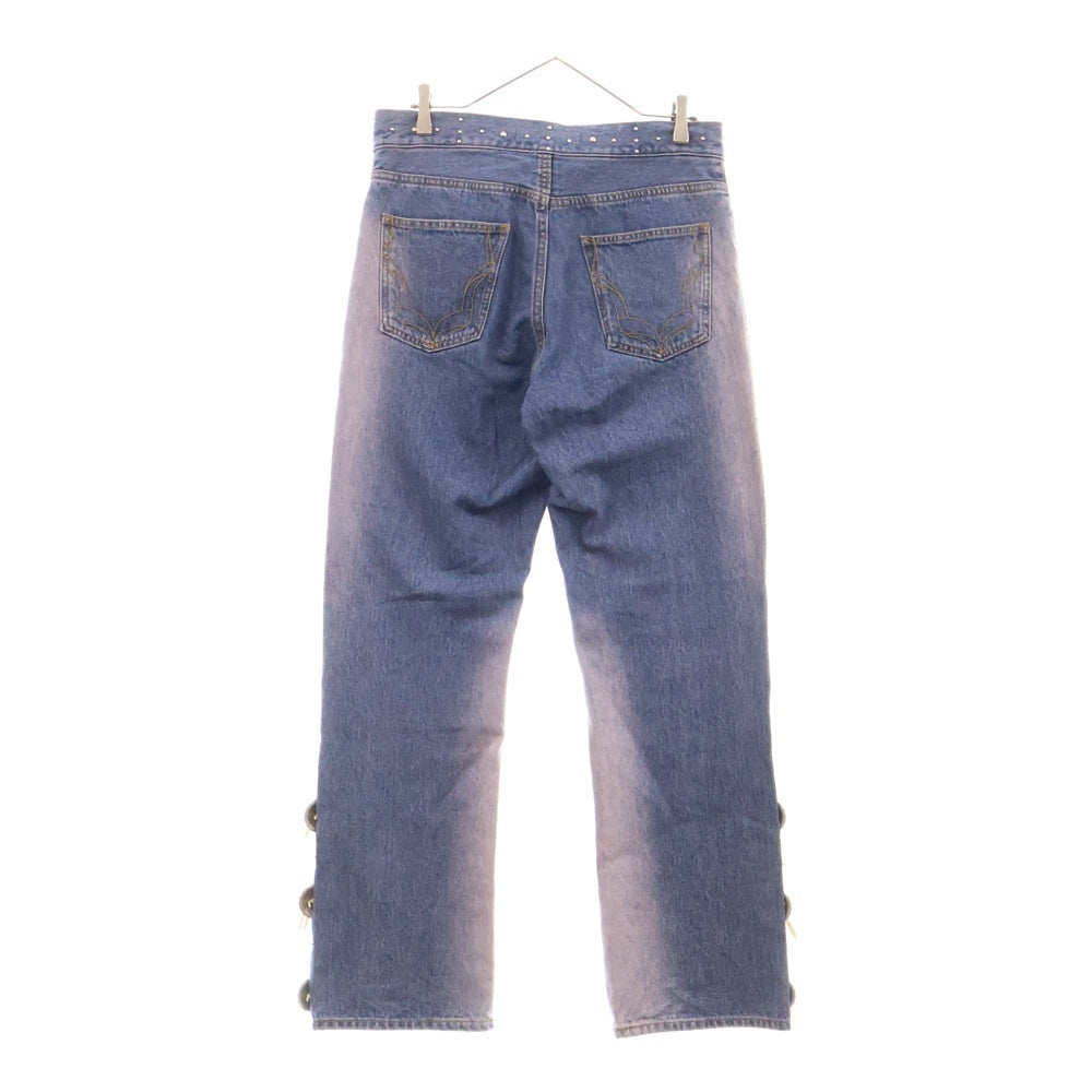 JUN/NAKAYAMA(ジュンナカヤマ) 24AW WESTERN STUDS DENIM PANTS ウェスタン スタッズデニムパンツ インディゴ JN-FW24-028