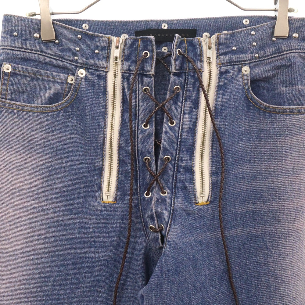 JUN/NAKAYAMA(ジュンナカヤマ) 24AW WESTERN STUDS DENIM PANTS ウェスタン スタッズデニムパンツ インディゴ JN-FW24-028