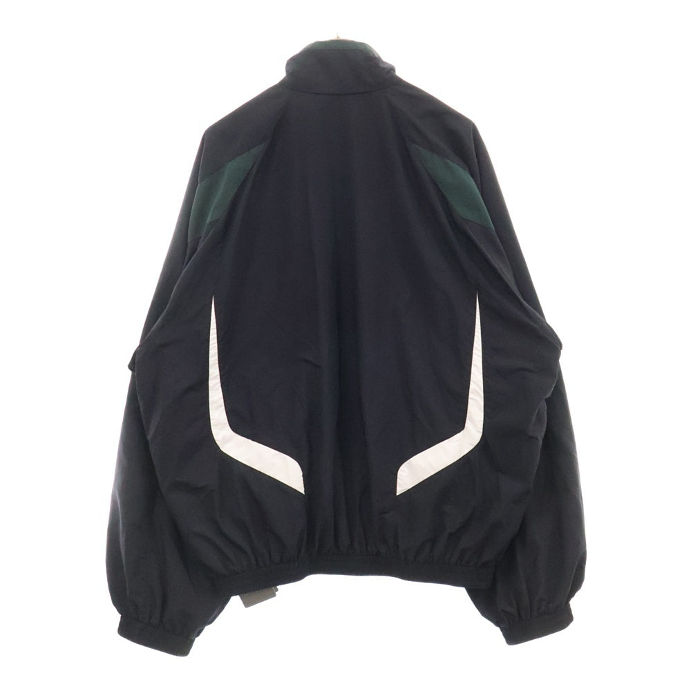 BALENCIAGA(バレンシアガ) 23SS 3B ICON TRACKSUIT トラックスーツロゴナイロンジャケット 725276 TNO79 ブラック/グリーン