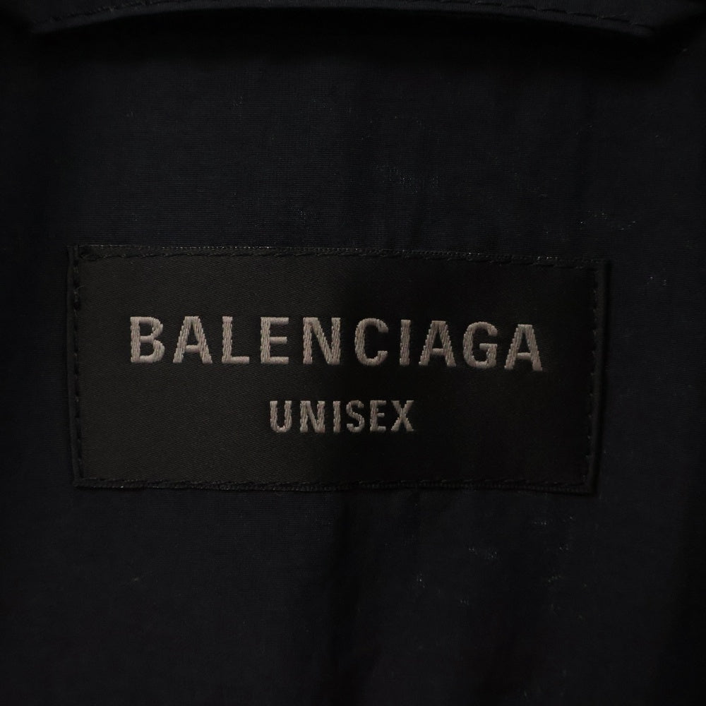 BALENCIAGA(バレンシアガ) 23SS 3B ICON TRACKSUIT トラックスーツロゴナイロンジャケット 725276 TNO79 ブラック/グリーン