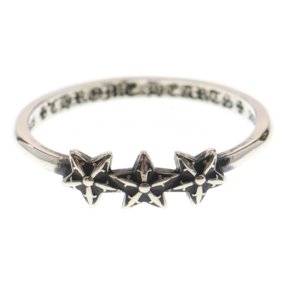 CHROME HEARTS(クロムハーツ) BUBBLEGUM 3STAR バブルガム3スター リング シルバー BCA411