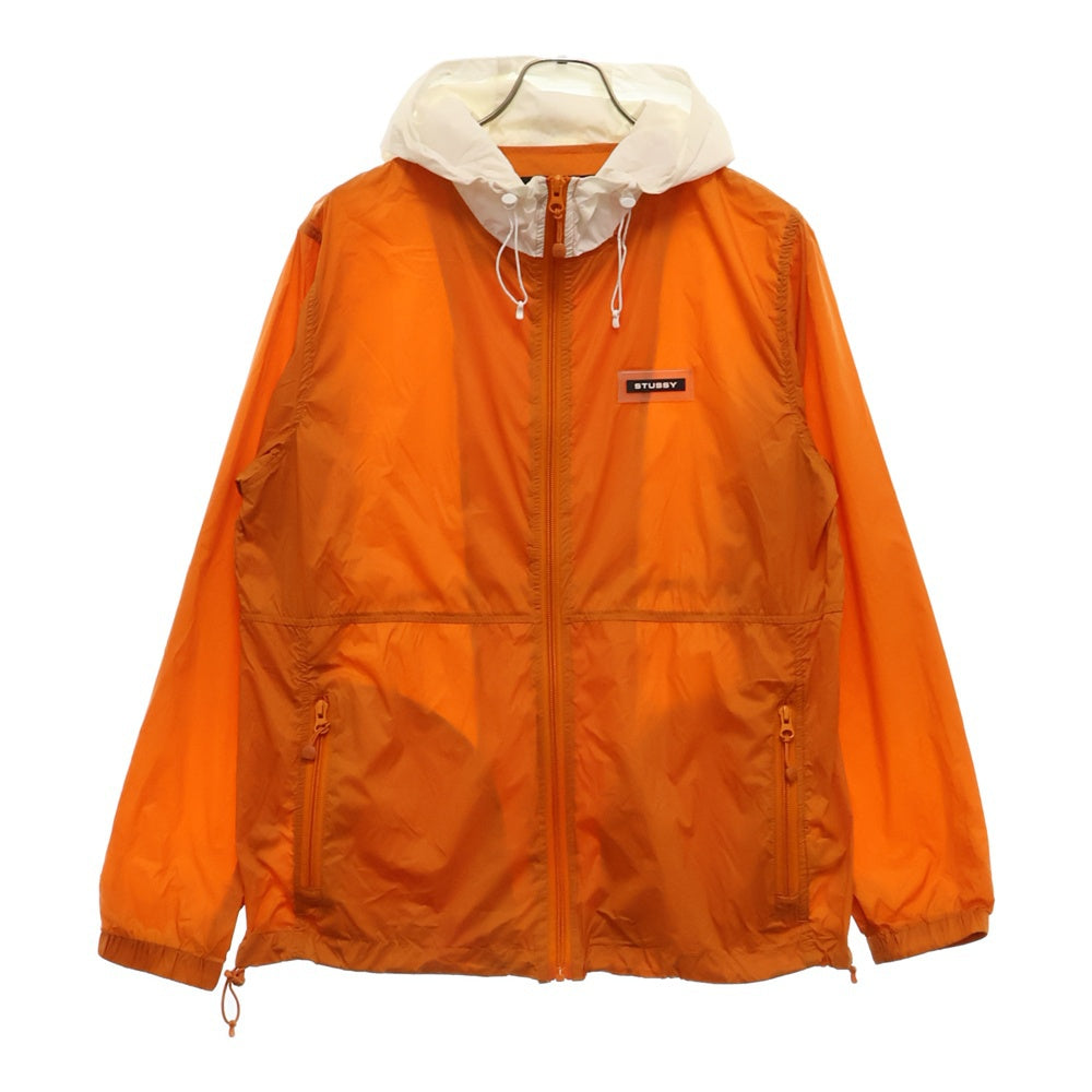 STUSSY(ステューシー) SPORT NYLON JACKET ナイロンスポーツジャケット ジップアップナイロンパーカー 115399 オレンジ