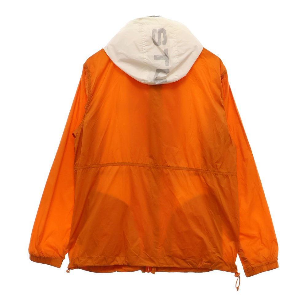 STUSSY(ステューシー) SPORT NYLON JACKET ナイロンスポーツジャケット ジップアップナイロンパーカー 115399 オレンジ