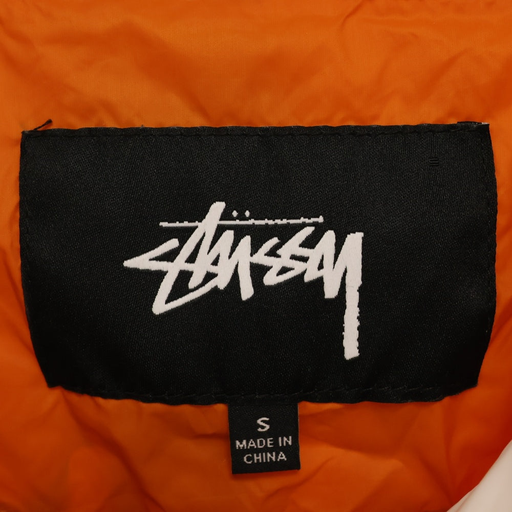 STUSSY(ステューシー) SPORT NYLON JACKET ナイロンスポーツジャケット ジップアップナイロンパーカー 115399 オレンジ