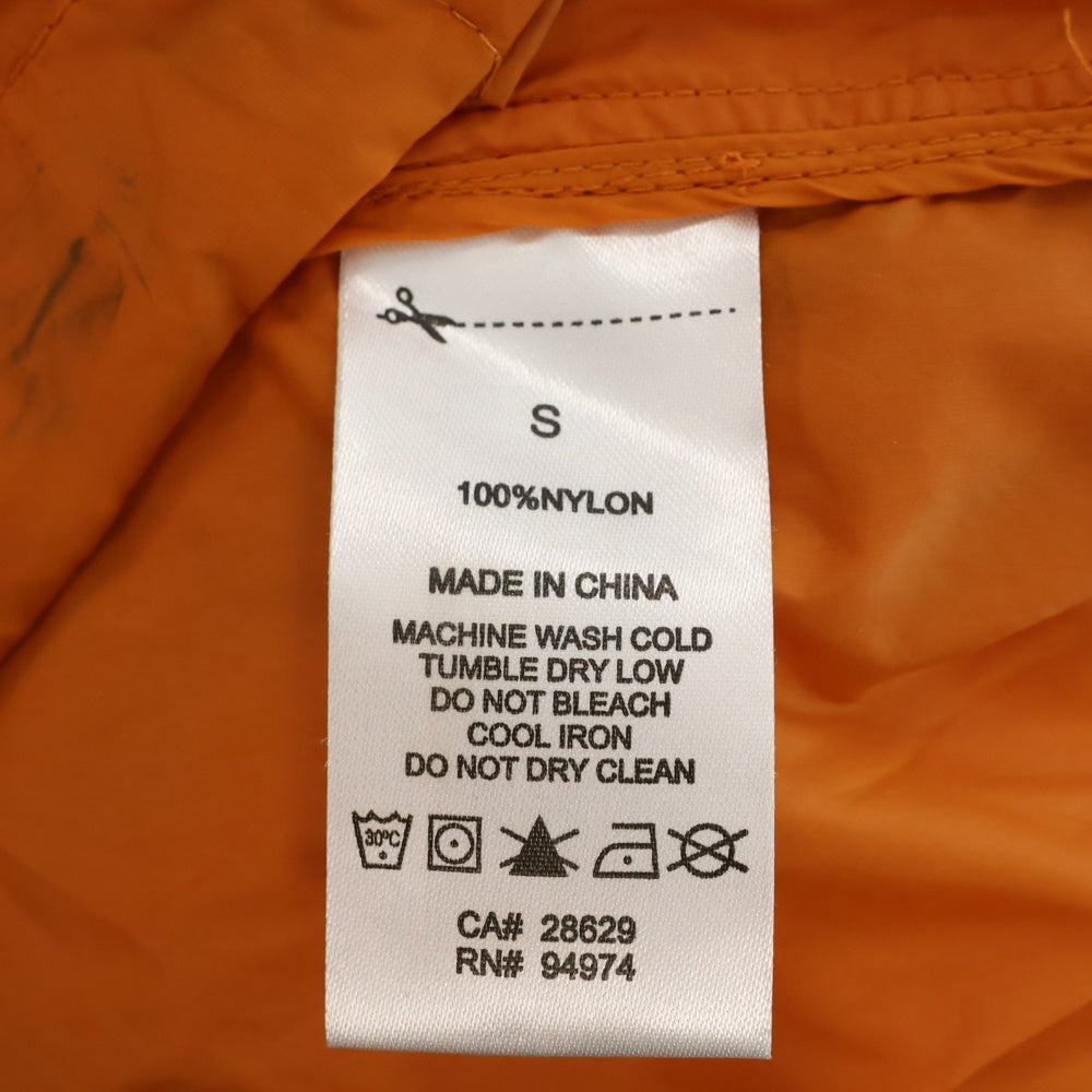 STUSSY(ステューシー) SPORT NYLON JACKET ナイロンスポーツジャケット ジップアップナイロンパーカー 115399 オレンジ