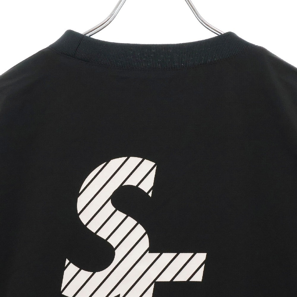 WIND AND SEA(ウィンダンシー) 23AW S E A Piste Crew Neck ナイロンクルーネックトレーナー ピステ ブラック WDS-O-MTC-24-Q2-CS-01
