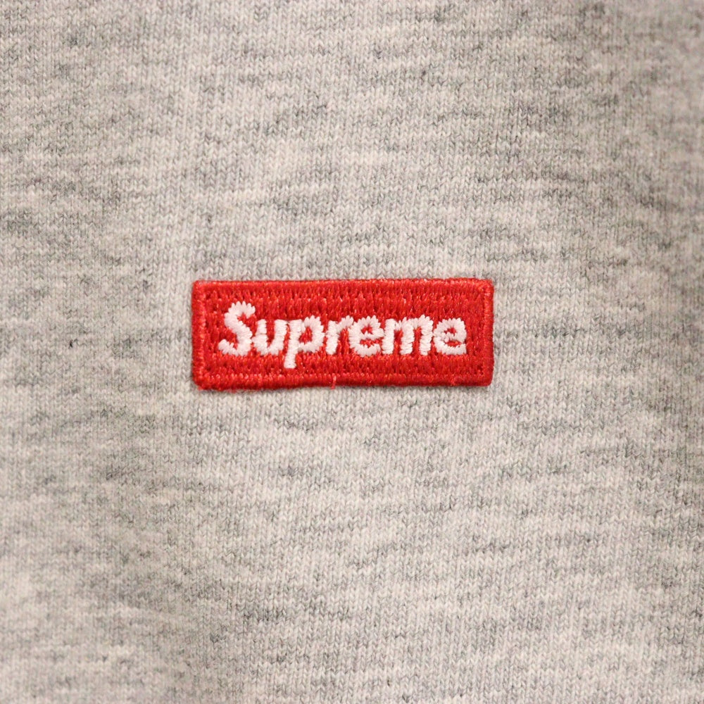 SUPREME(シュプリーム) 23AW Small Box L/S Tee スモールボックスロゴ刺繍 長袖Tシャツ ロンT グレー