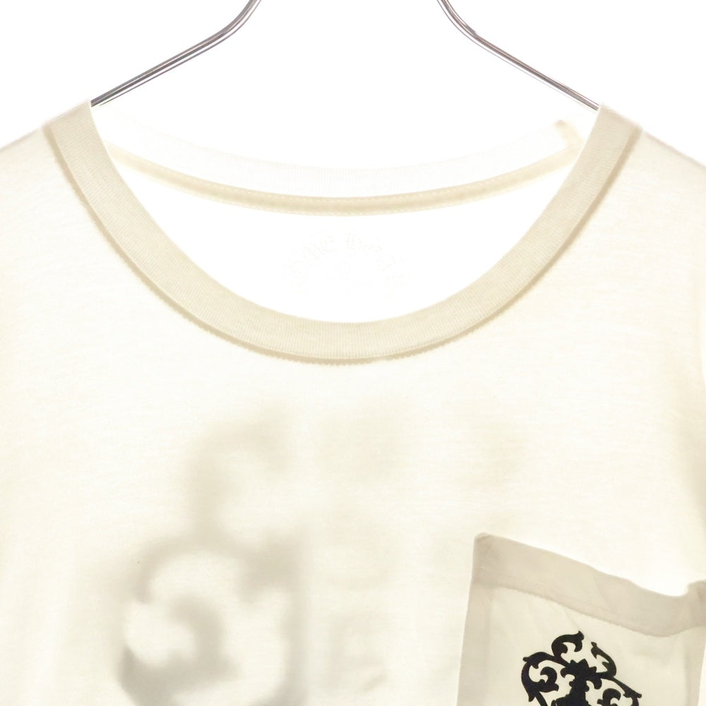 CHROME HEARTS(クロムハーツ) Dagger L/S Tee ダガーロゴプリント 長袖Tシャツ ホワイト