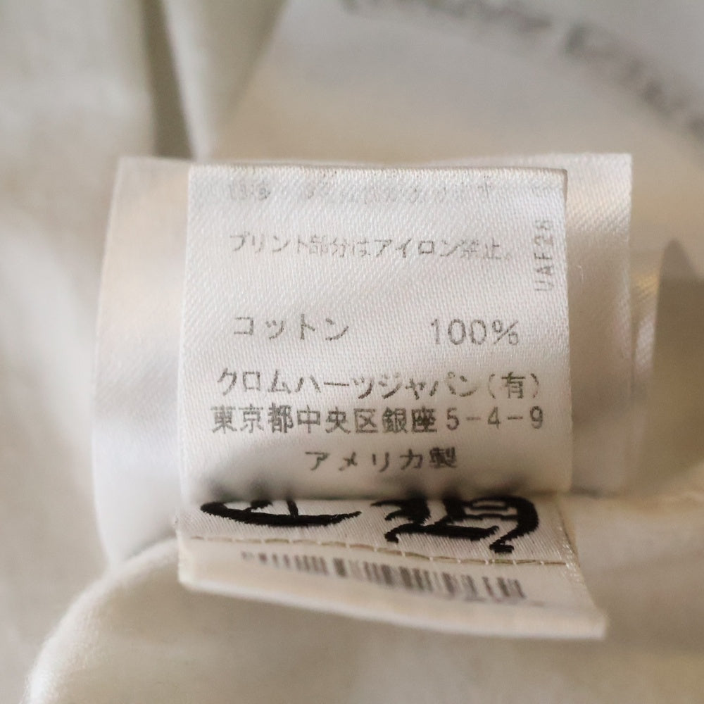 CHROME HEARTS(クロムハーツ) Dagger L/S Tee ダガーロゴプリント 長袖Tシャツ ホワイト