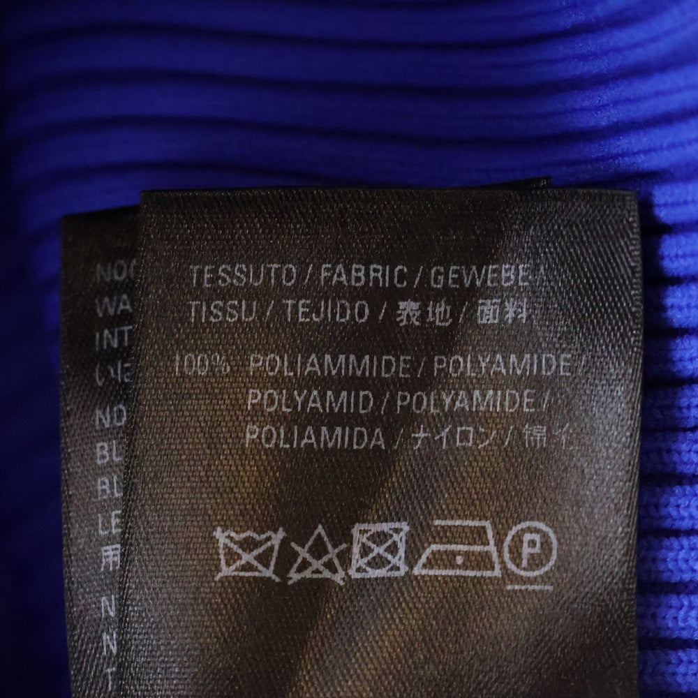 BALENCIAGA(バレンシアガ) 18AW All Over Logo Crewneck Sweater ロゴプリントリブニットセーター レディース 555321 ブルー