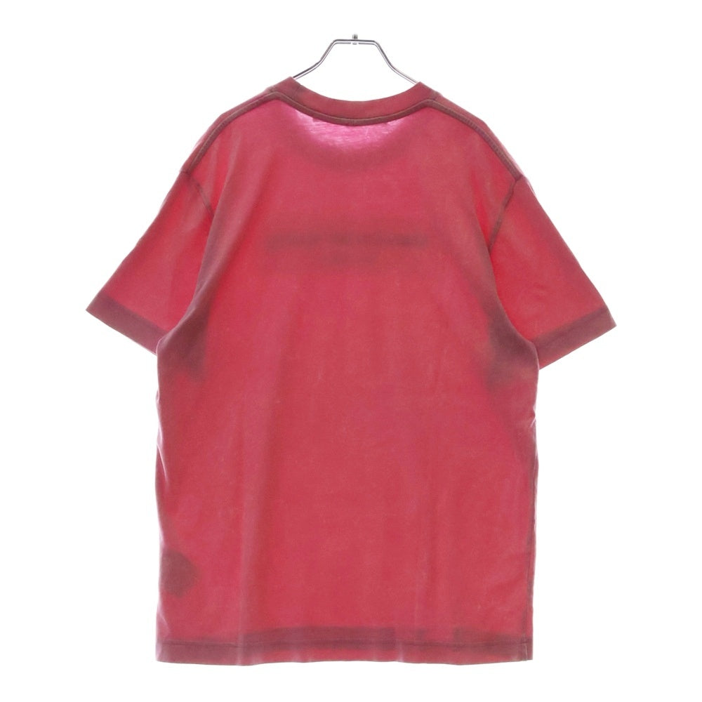 ALEXANDER WANG(アレキサンダーワン) Acid Wash Tee ロゴ刺繍 半袖Tシャツ ピンク