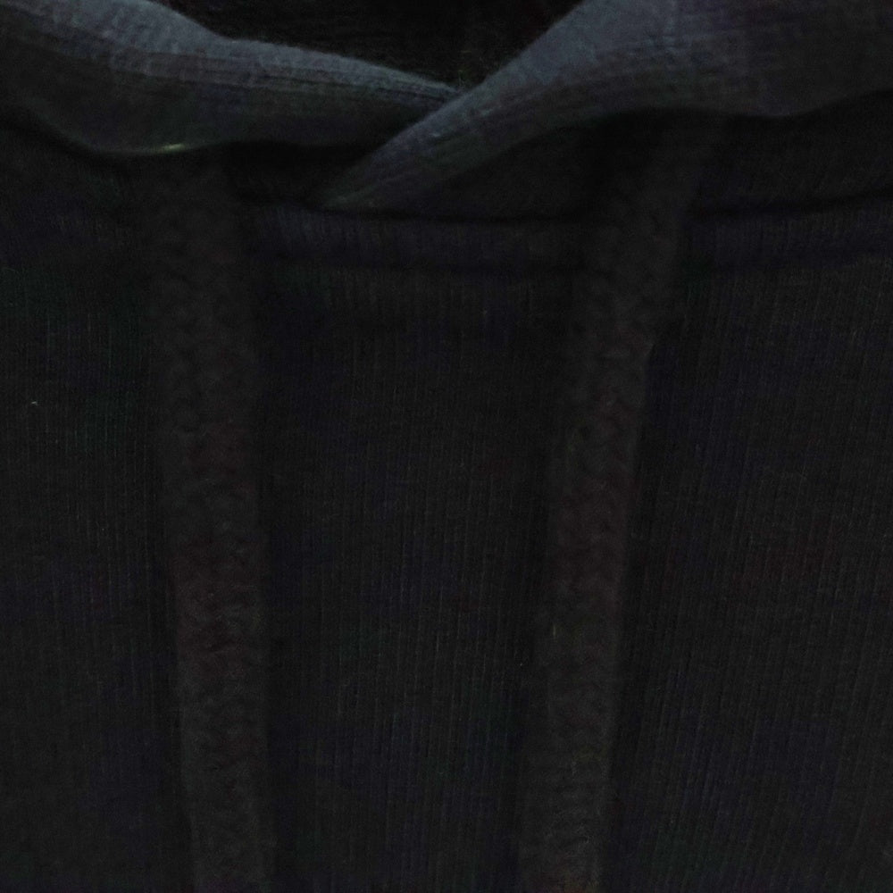 AMI Alexandre Mattiussi(アミアレクサンドルマテュッシ) Hoodie ロゴ刺繍 プルオーバースウェットパーカー フーディー ブラック WFHJ008.730