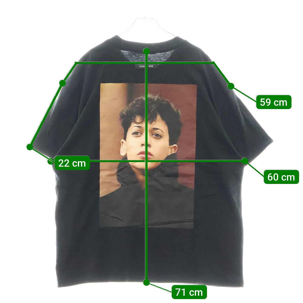 FEAR OF GOD ESSENTIALS(フィアオブゴッド エッセンシャルズ) S/S T-SHIRT KH20 フォトプリント 半袖Tシャツ ブラック