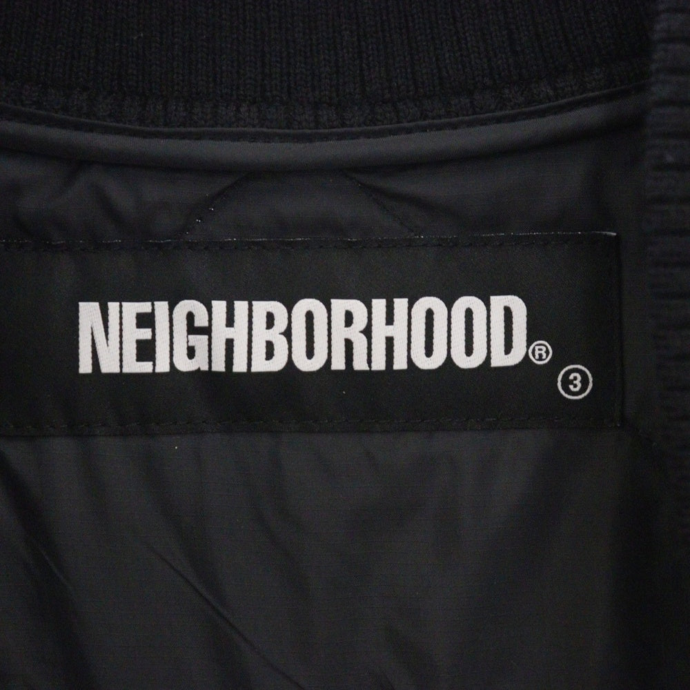 NEIGHBORHOOD(ネイバーフッド) 21AW SOUVENIR E-JKT スーベニア キルティングジャケット スカジャン バック刺繍 ブラック 212TSNH-JKM06