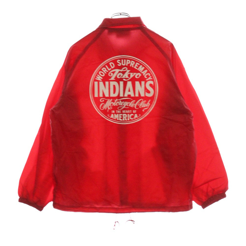 TOKYO INDIANS MC(トーキョー インディアンズ) ×CARDINAL COACH JACKET カーディナル ナイロンコーチジャケット レッド