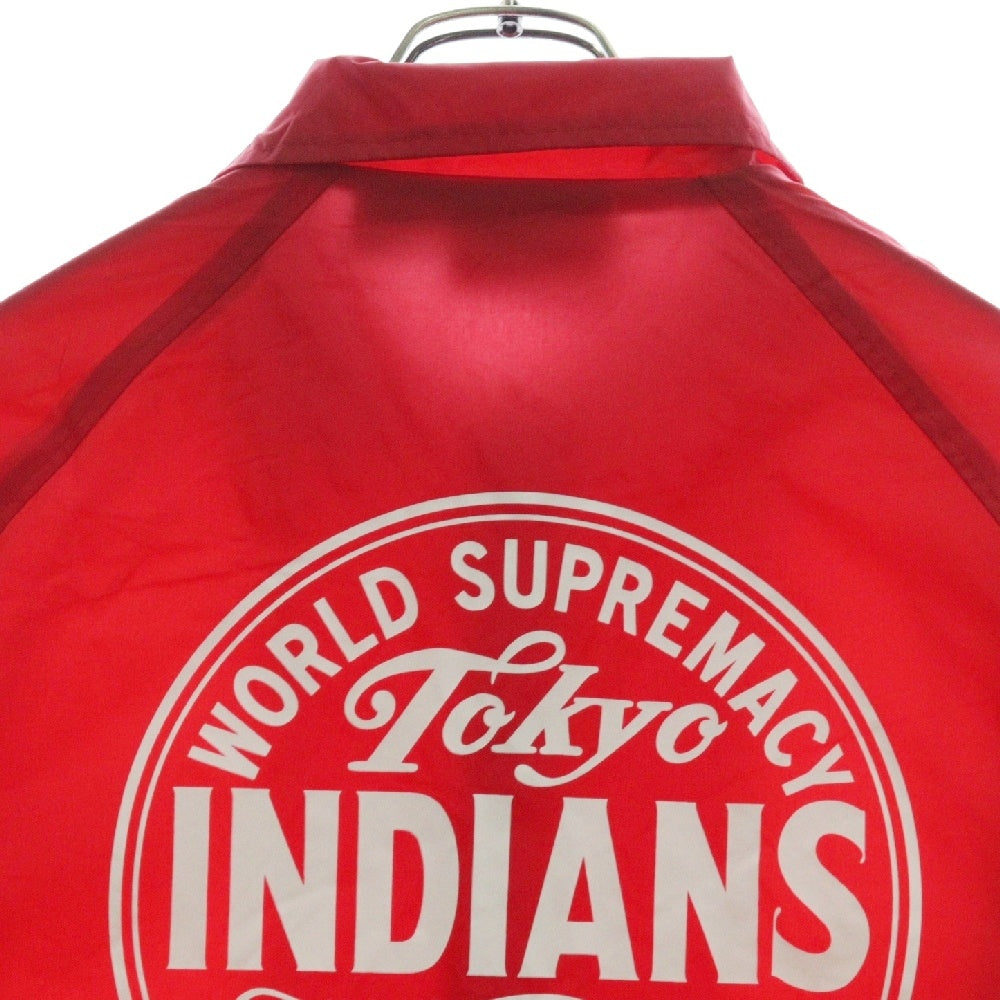 TOKYO INDIANS MC(トーキョー インディアンズ) ×CARDINAL COACH JACKET カーディナル ナイロンコーチジャケット レッド