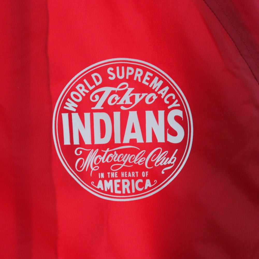 TOKYO INDIANS MC(トーキョー インディアンズ) ×CARDINAL COACH JACKET カーディナル ナイロンコーチジャケット レッド
