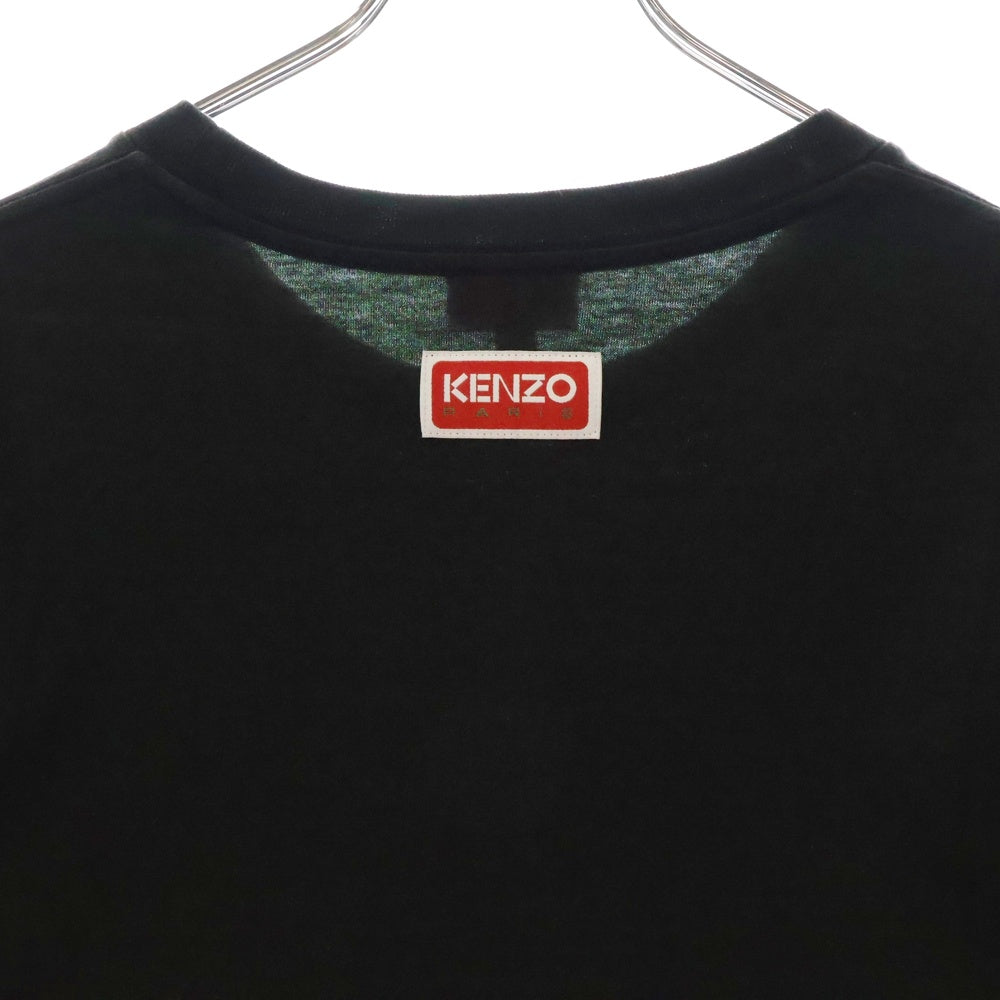 KENZO(ケンゾー) Varsity Jungle Tiger T-Shirt タイガープリント 半袖Tシャツ カットソー ブラック FD65TS0074SO