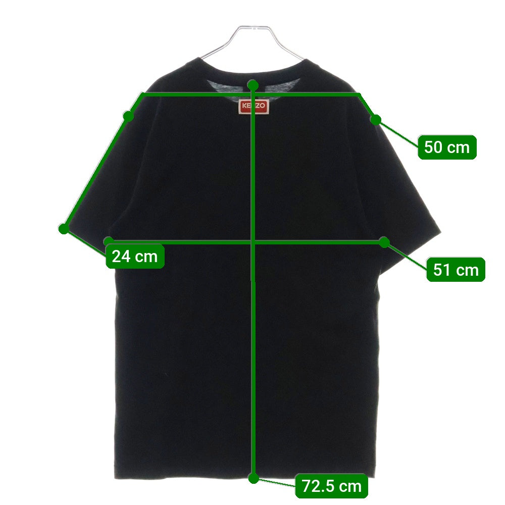 KENZO(ケンゾー) Varsity Jungle Tiger T-Shirt タイガープリント 半袖Tシャツ カットソー ブラック FD65TS0074SO