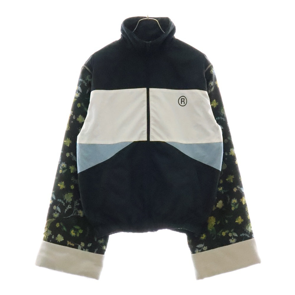 MARTINE ROSE(マーティンローズ) 20SS Icho Jacket 袖切替 ナイロンジップアップジャケット ネイビー